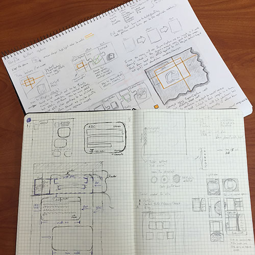 Sketches in Sketchbooks